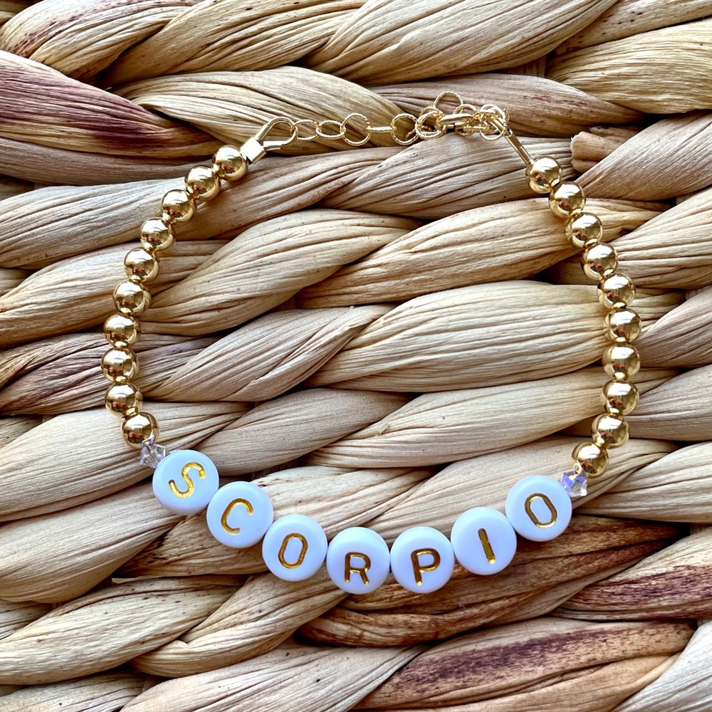 🌻HANDMADE 14k Gold Filled Scorpio Bracelet